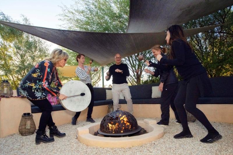 Group wellness activity, helping identify the right detox retreat experience