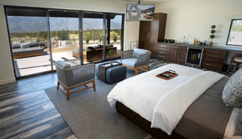 Private guest room with mountain views for a 7-night stay at We Care Spa in California