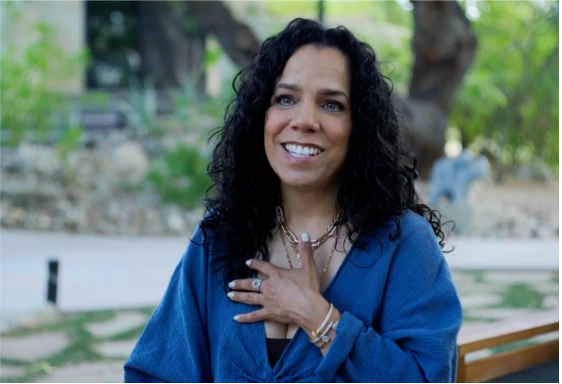 Guest sharing her positive wellness experience at We Care Spa’s holistic retreat.